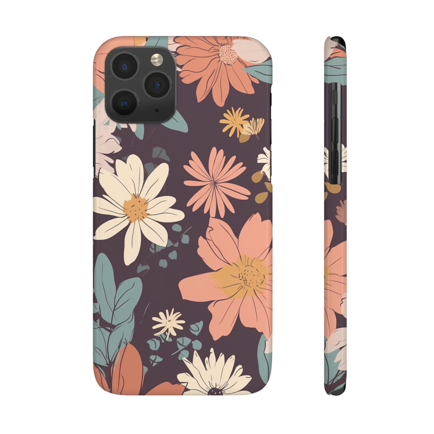 FLOWER PATTERN | Slim iPhone Case - Trovvve