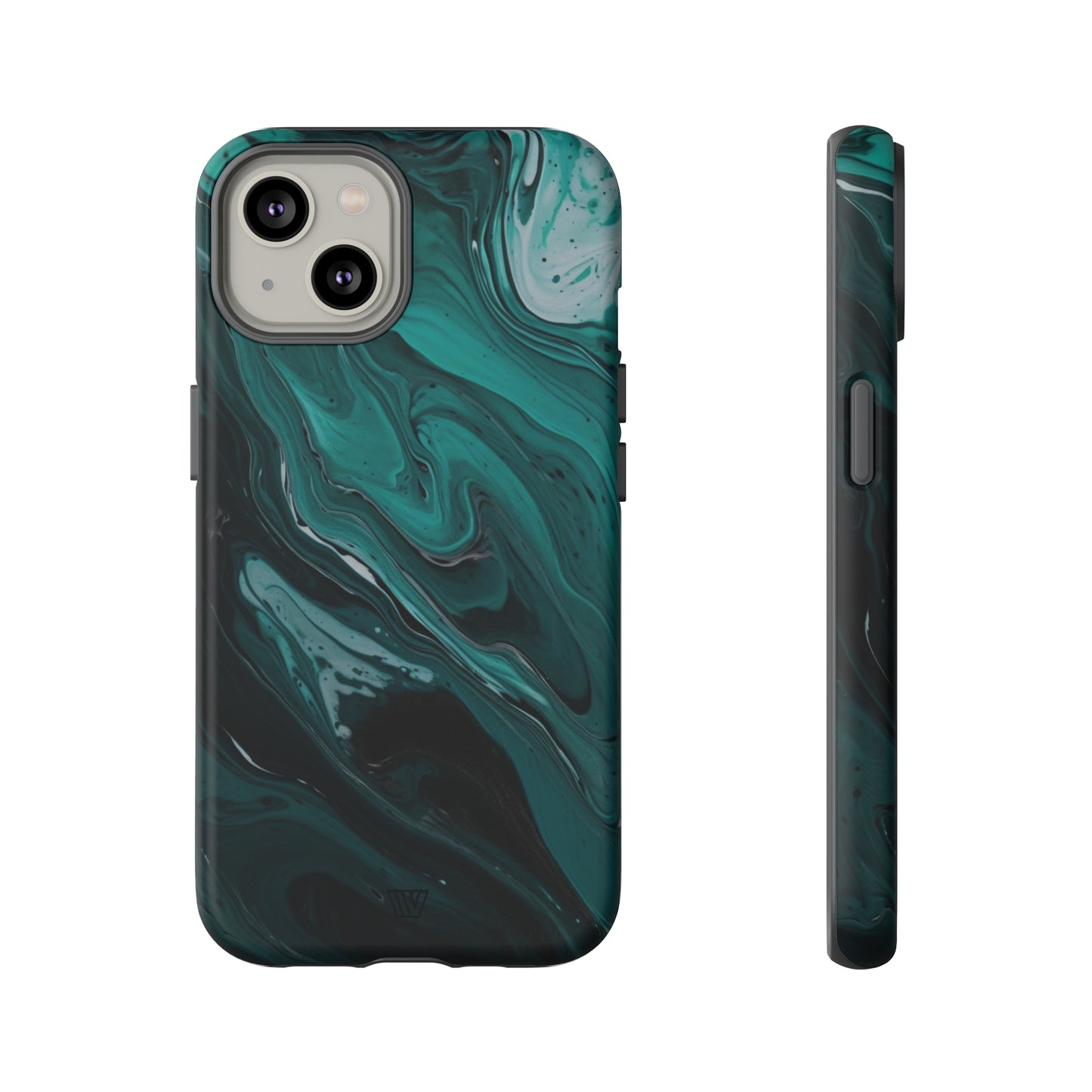TEAL PAINT SWIRL | Tough Phone Case - Trovvve