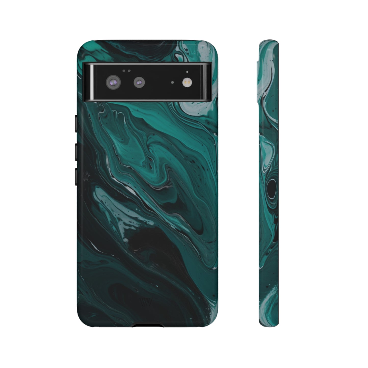 TEAL PAINT SWIRL | Tough Phone Case - Trovvve