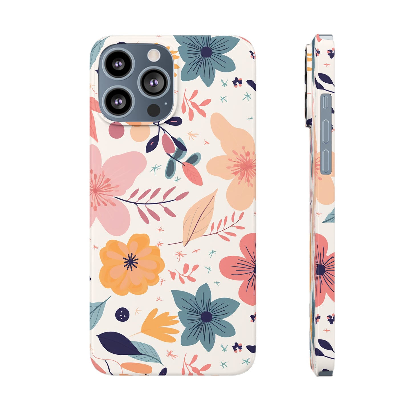 CUTE SUMMER FLOWER PATTERN | Slim iPhone Case - Trovvve