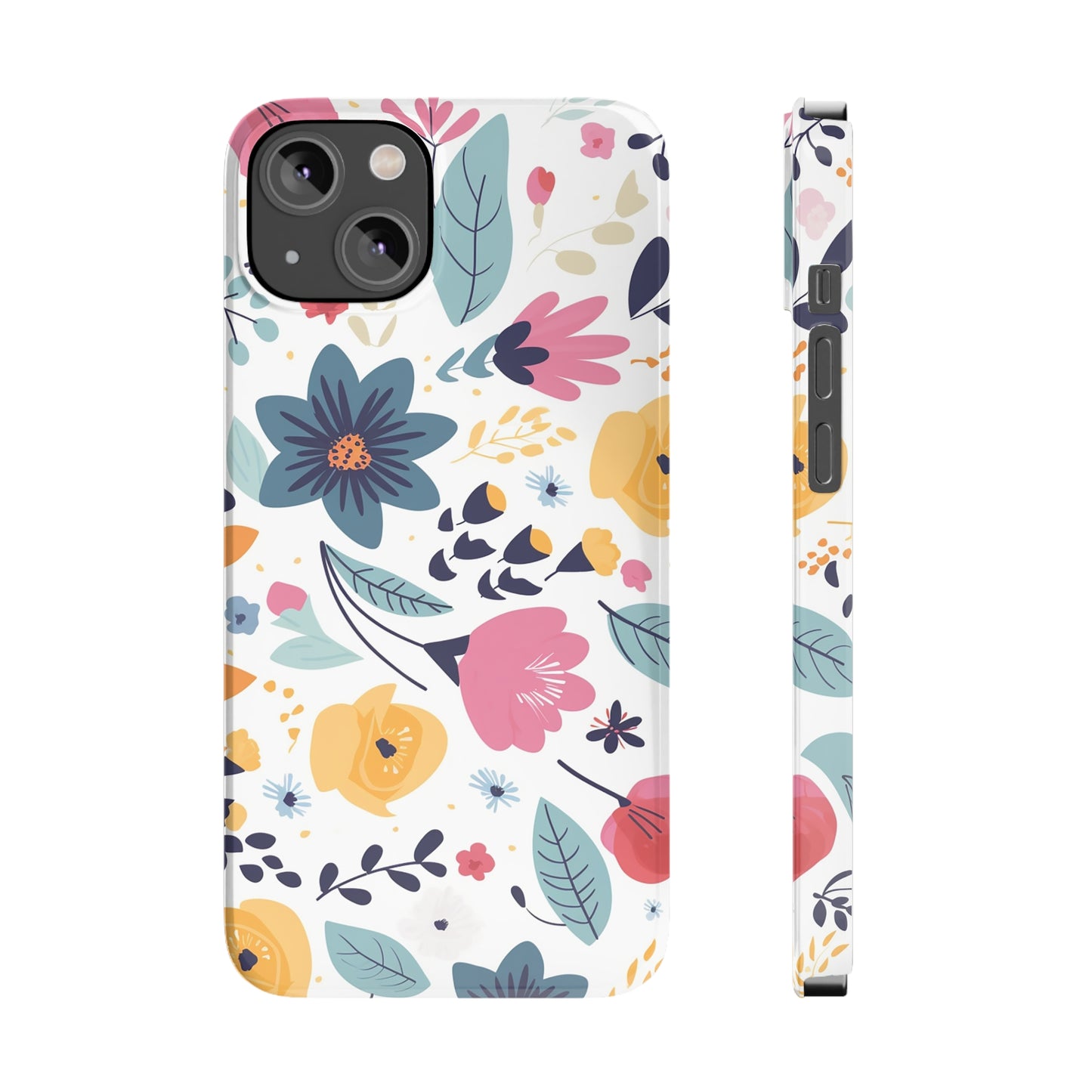 FLOWER PATTERN | Slim iPhone Case - Trovvve