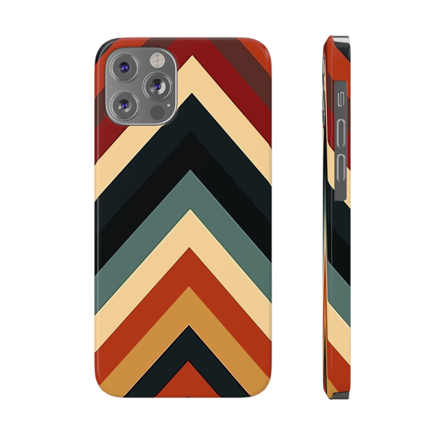 RETRO TRIANGLE STRIPE | Slim iPhone Case - Trovvve