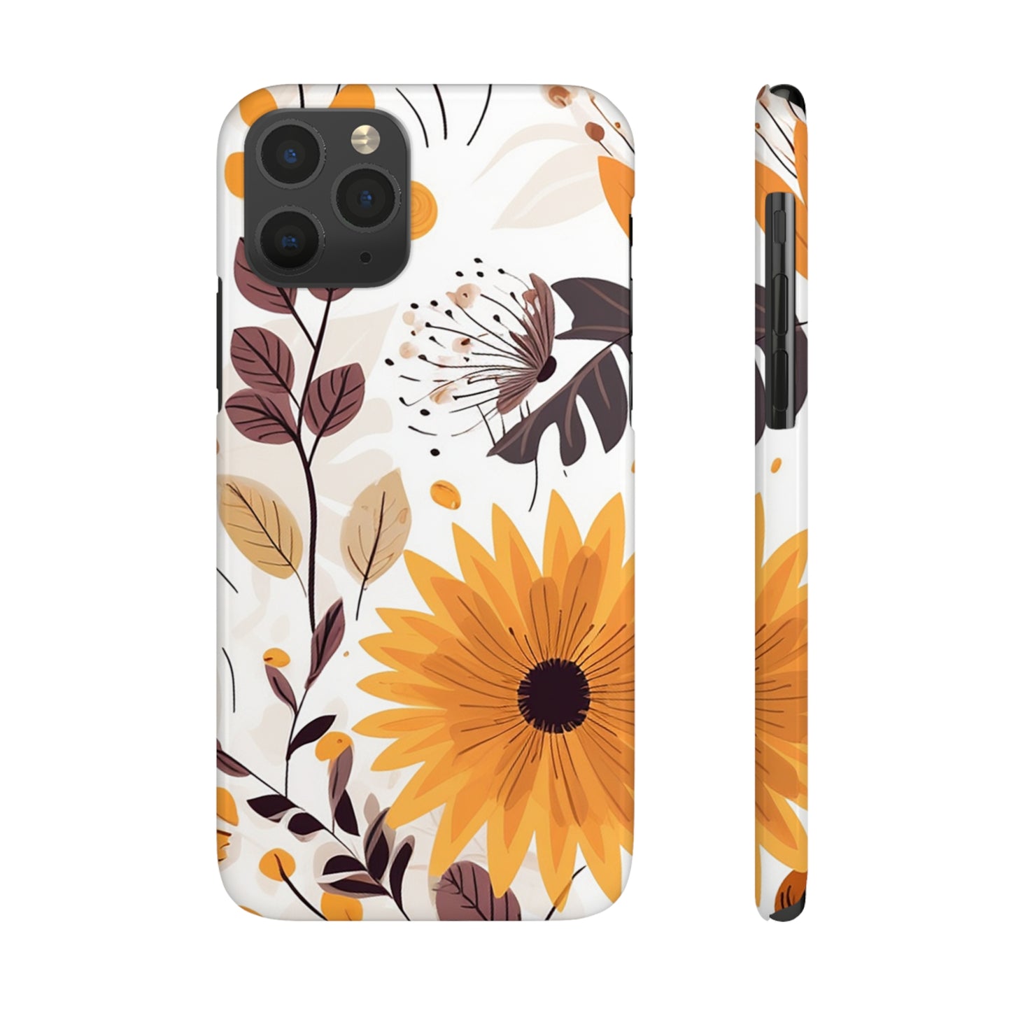 FALL FLOWERS | Slim iPhone Case - Trovvve