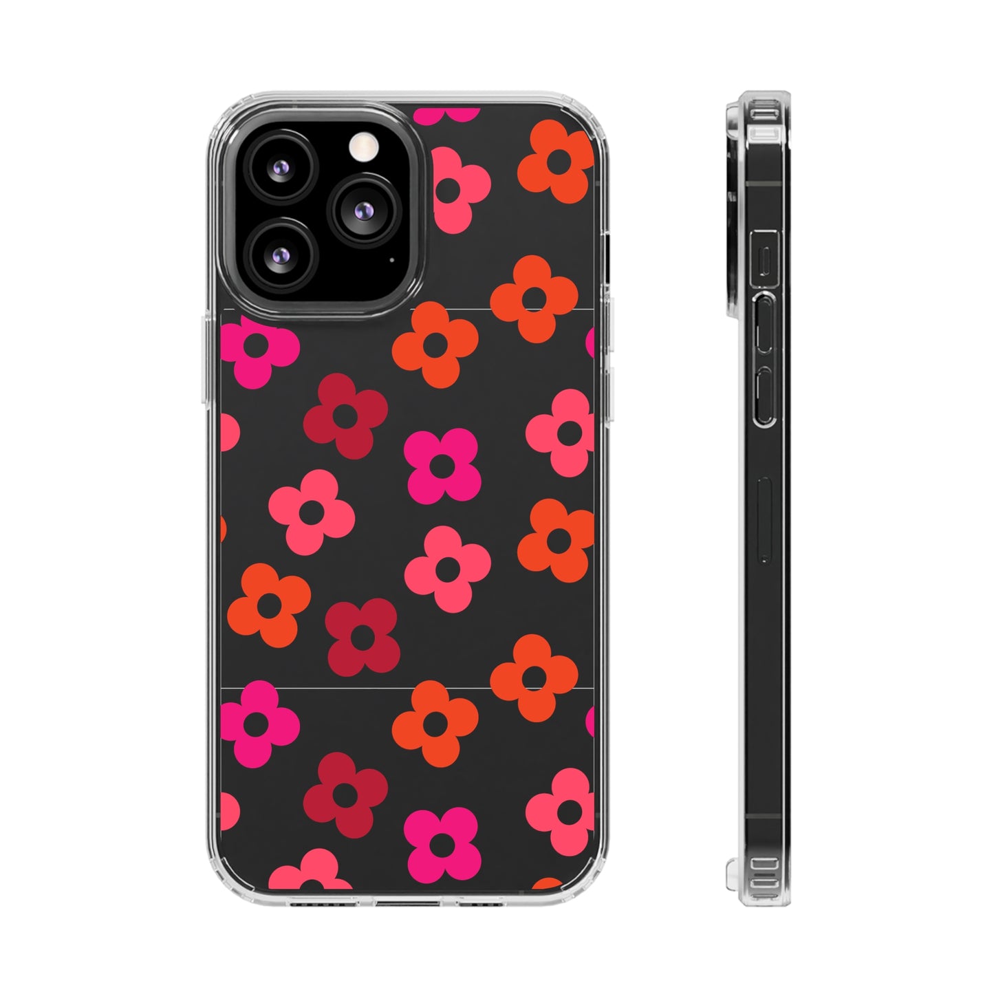 RETRO FLOWERS | Clear Phone Case - Trovvve