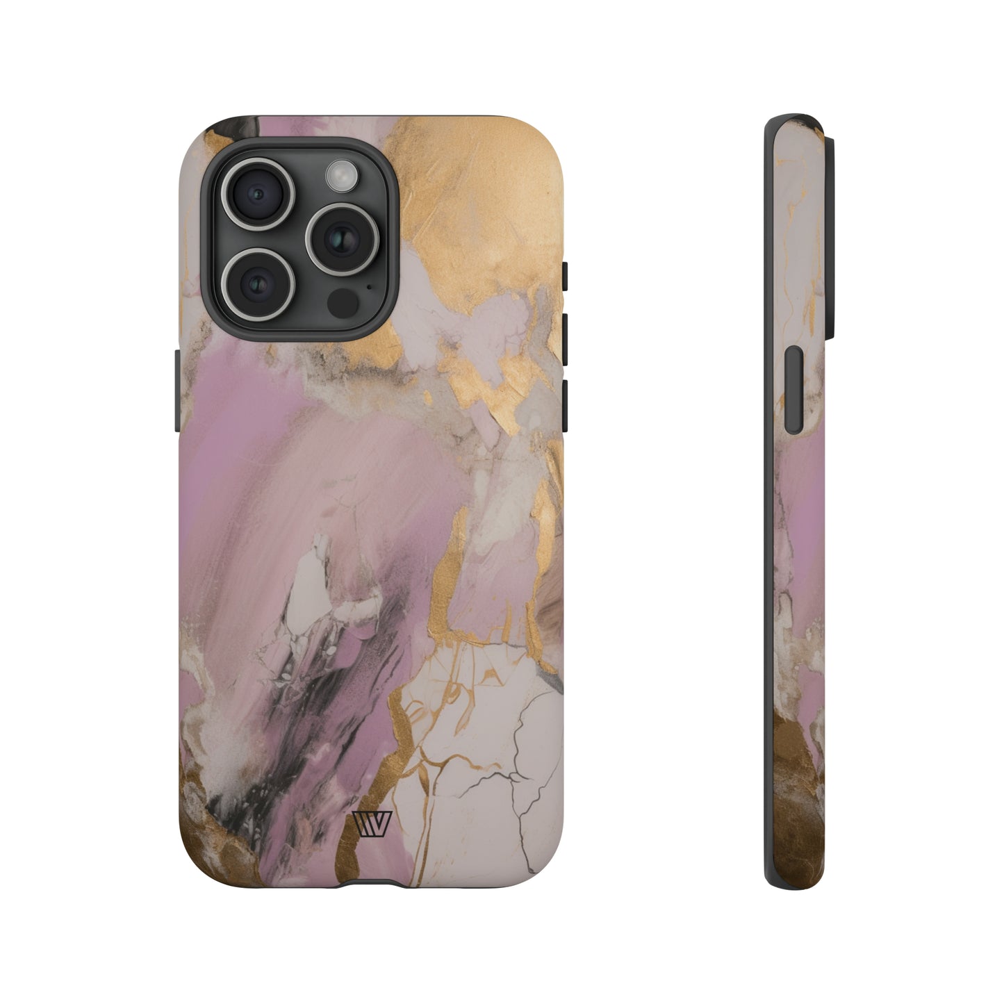 GOLD PINK ABSTRACT PAINTING | Tough Phone Case - Trovvve