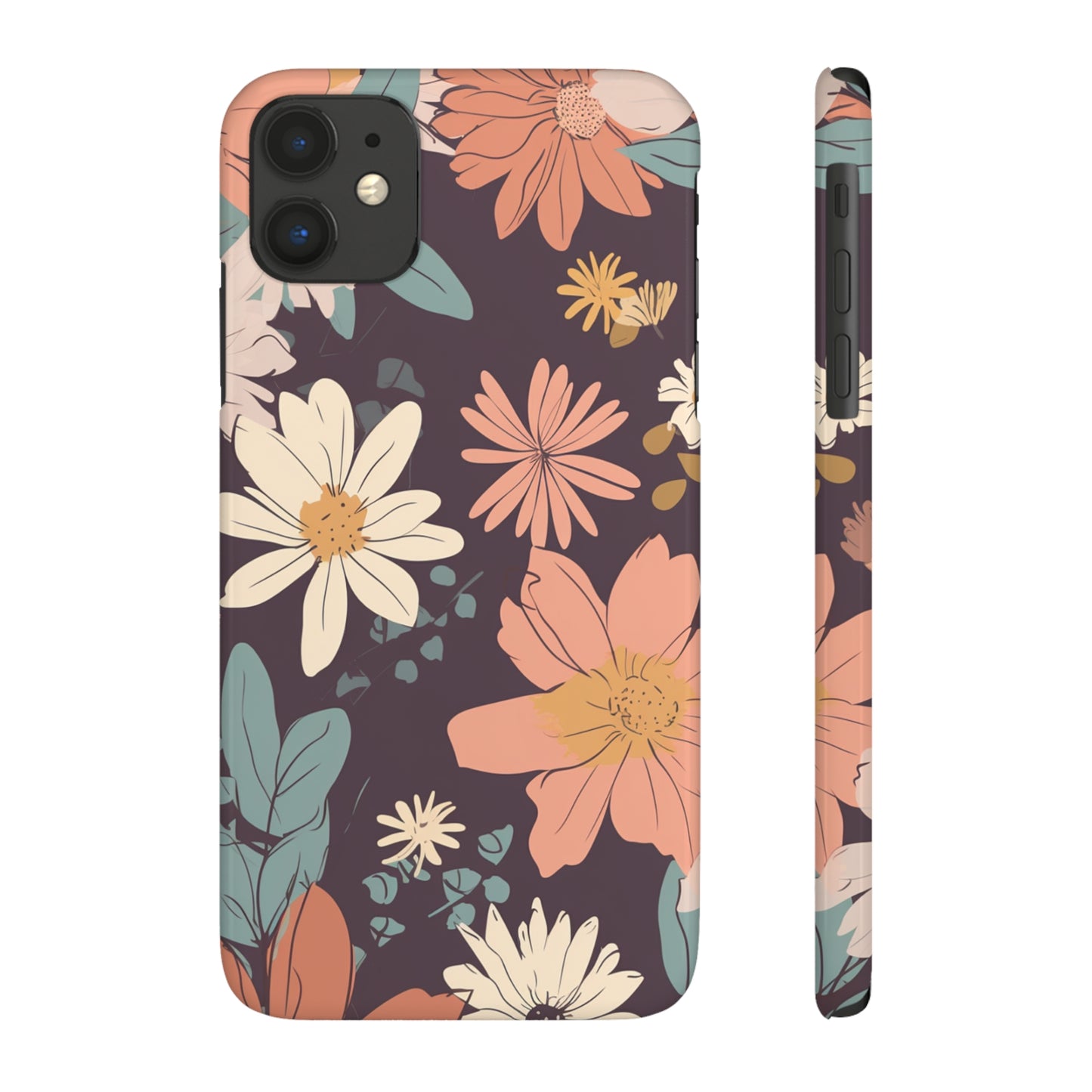 FLOWER PATTERN | Slim iPhone Case - Trovvve