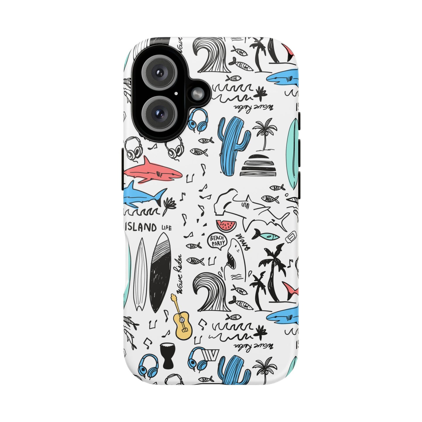 DOODLE BEACH PARTY | Tough Phone Case