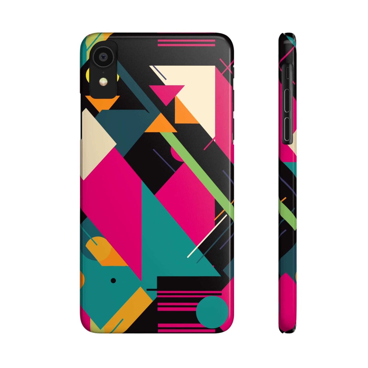 80s / 90s RETRO GEOMETRIC PATTERN | Slim iPhone Case - Trovvve