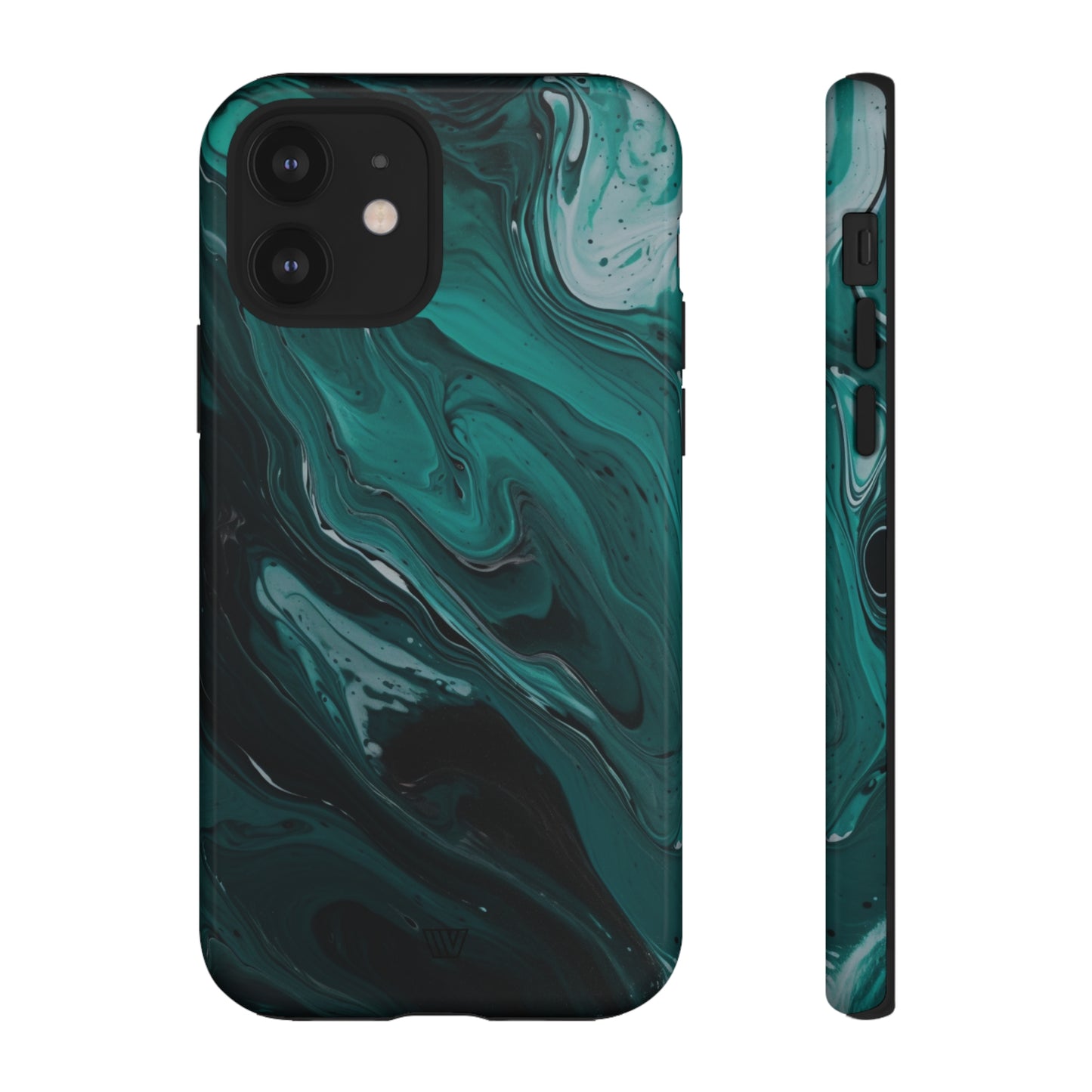 TEAL PAINT SWIRL | Tough Phone Case - Trovvve