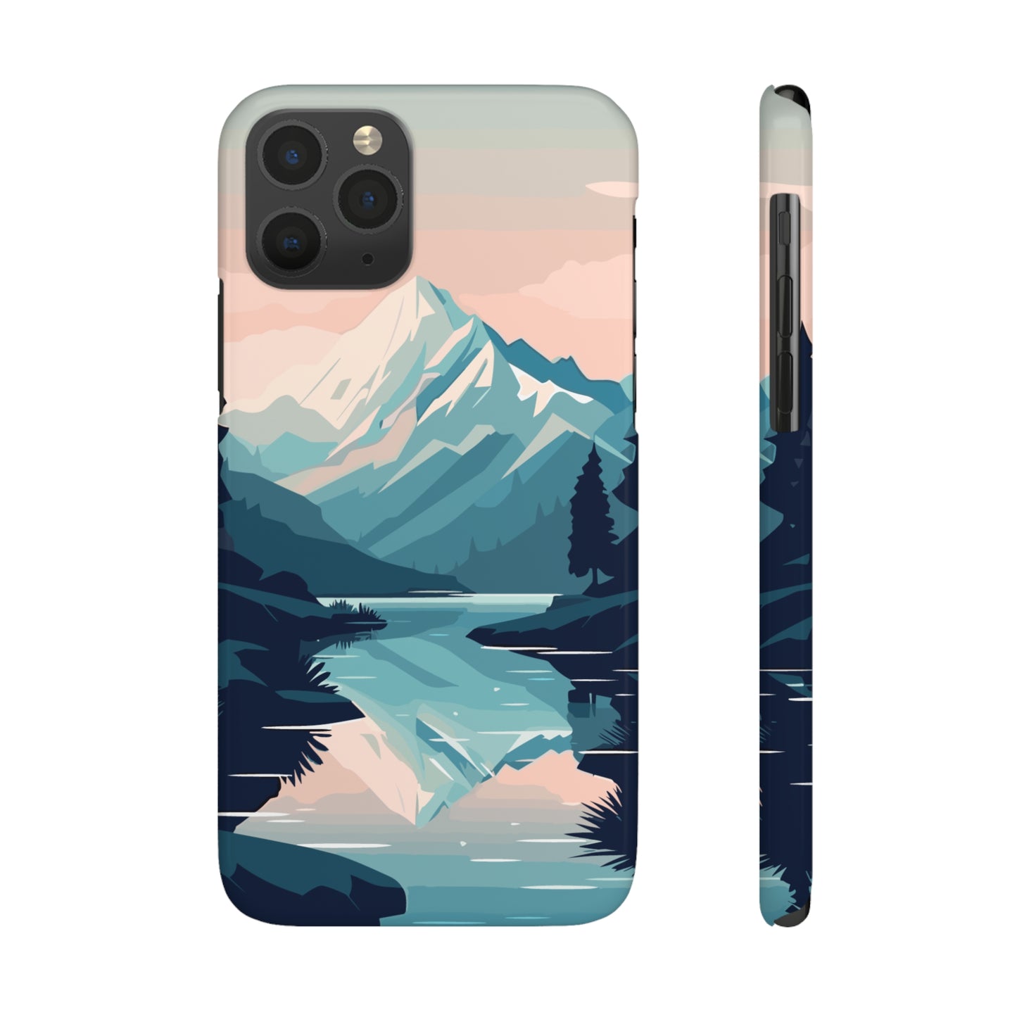 SNOWCAPPED MOUNTAINS | Slim iPhone Case - Trovvve