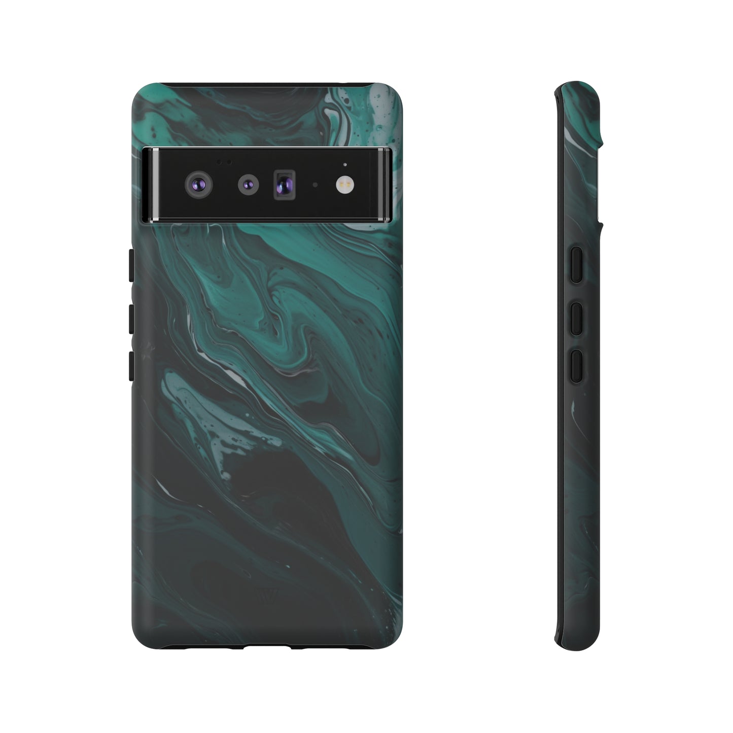 TEAL PAINT SWIRL | Tough Phone Case - Trovvve