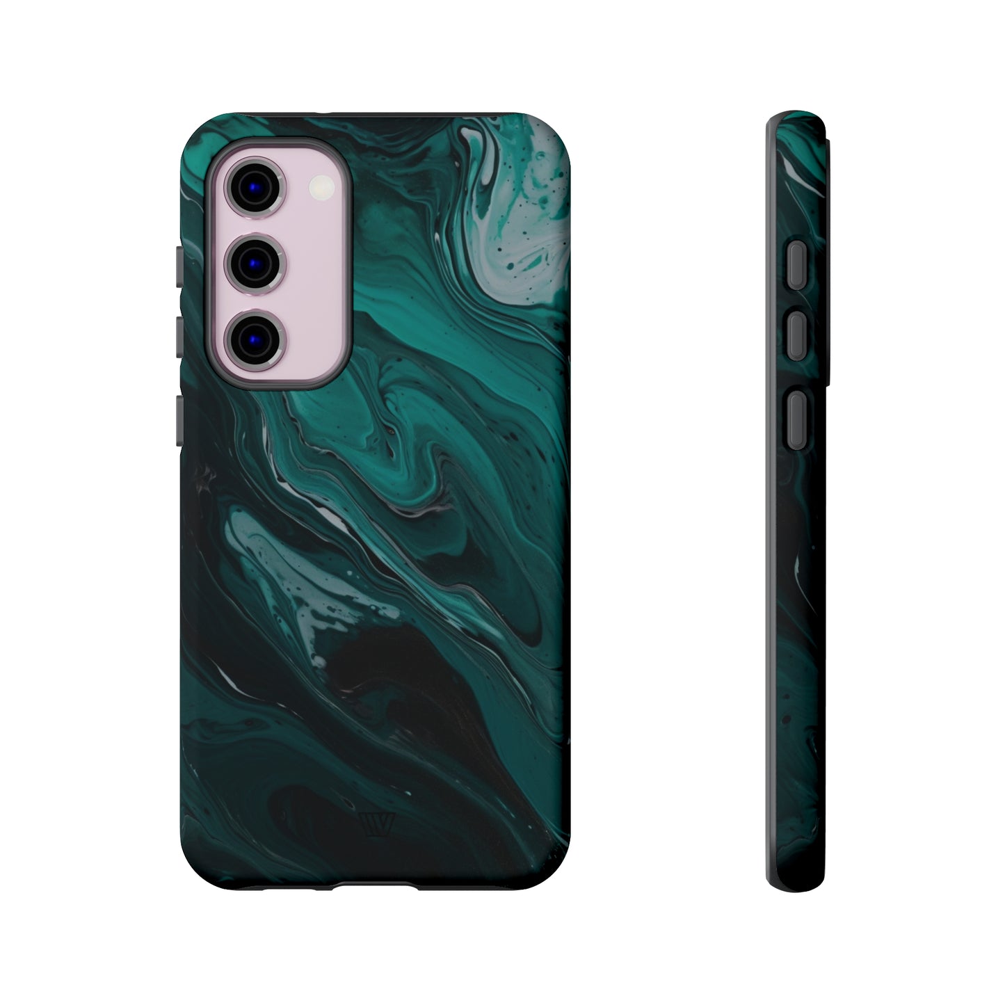 TEAL PAINT SWIRL | Tough Phone Case - Trovvve