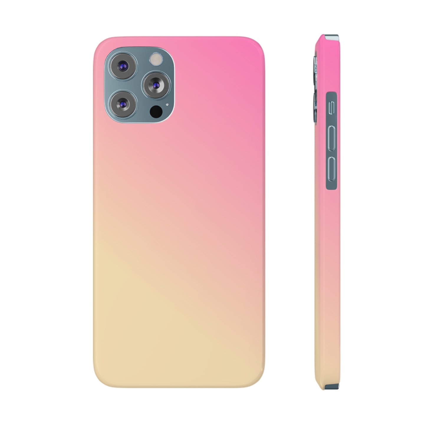 PINK YELLOW GRADIENT | Slim iPhone Case - Trovvve