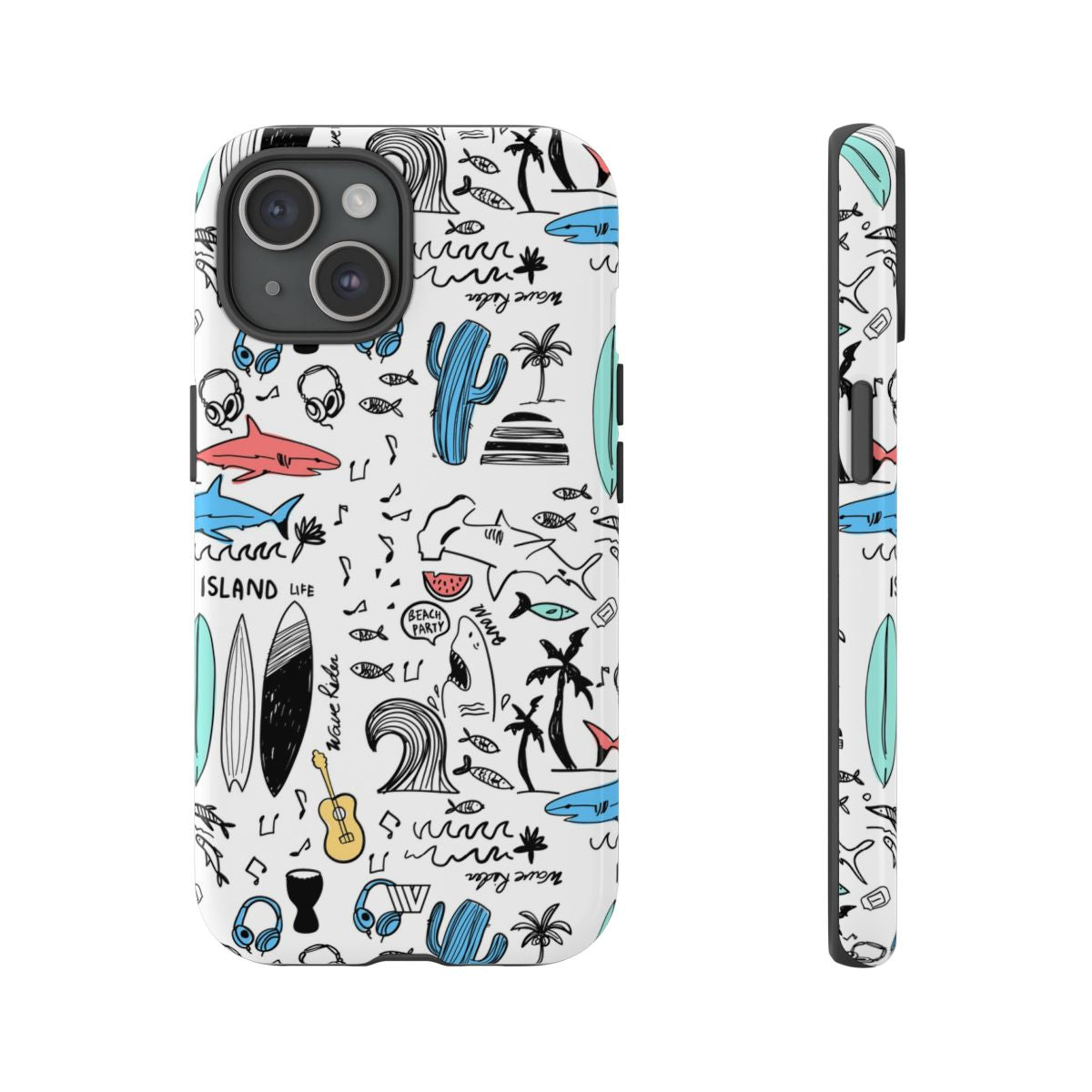 DOODLE BEACH PARTY | Tough Phone Case