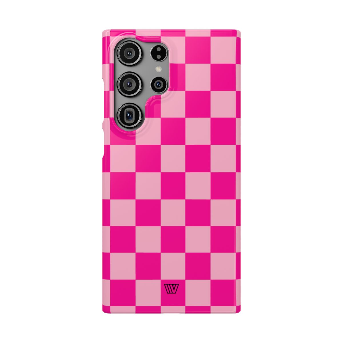 HOT PINK CHECKERBOARD | Slim Phone Case