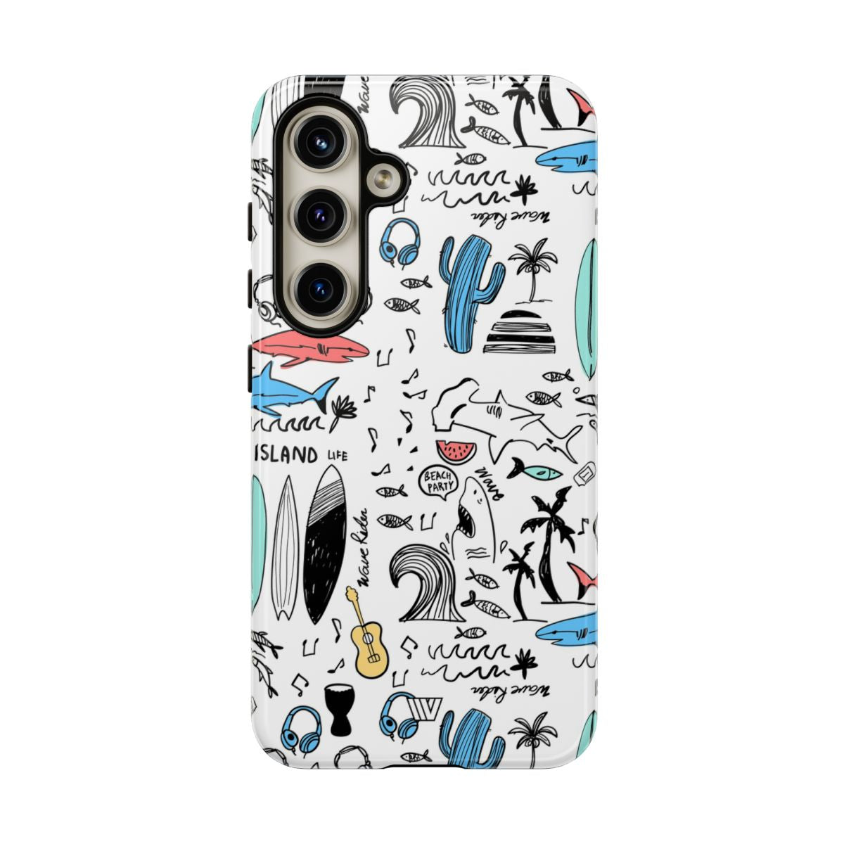 DOODLE BEACH PARTY | Tough Phone Case
