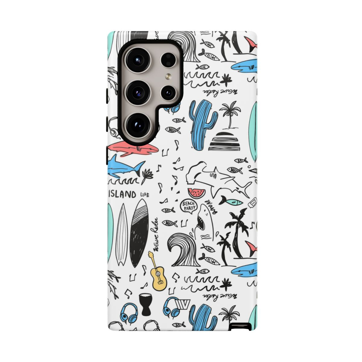 DOODLE BEACH PARTY | Tough Phone Case
