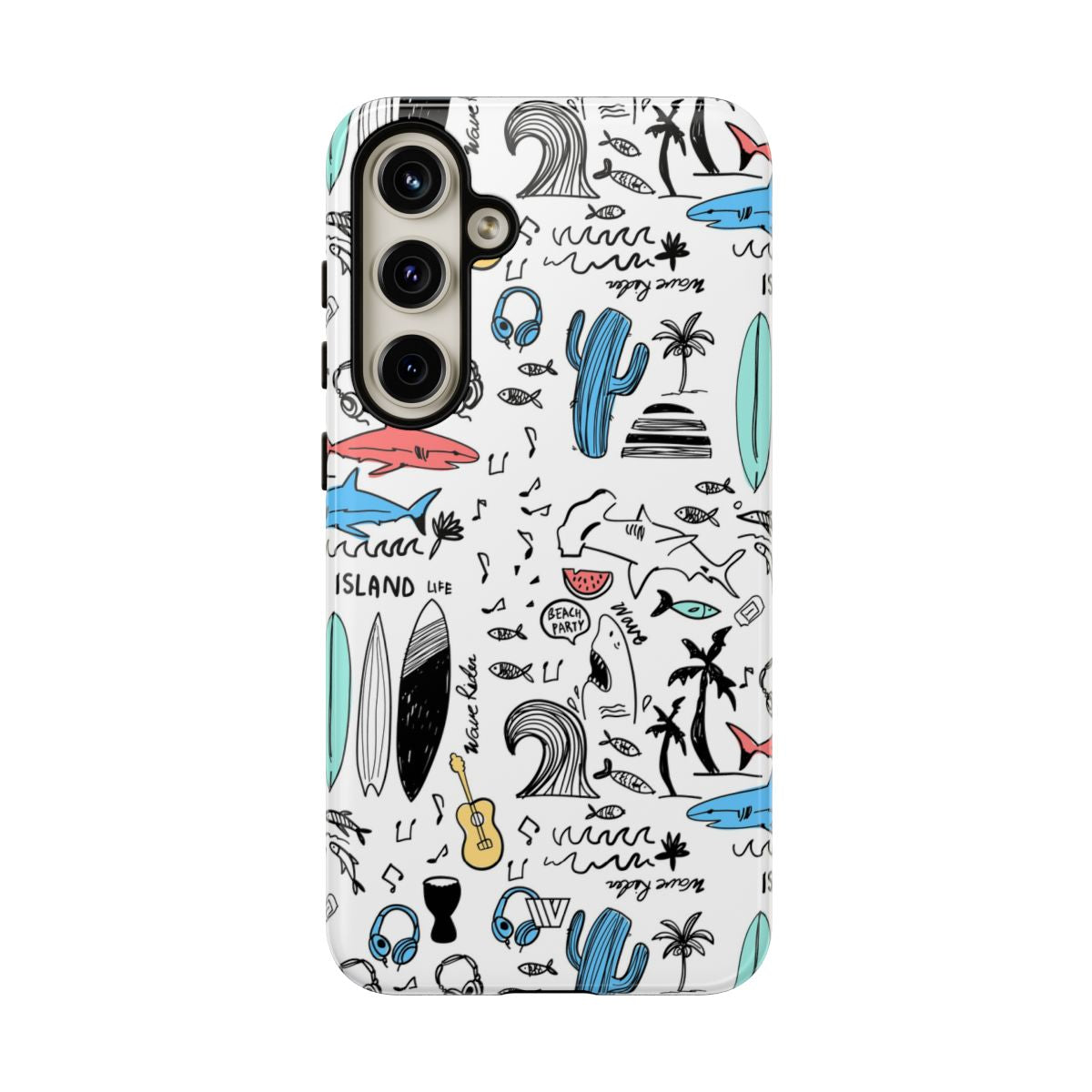 DOODLE BEACH PARTY | Tough Phone Case