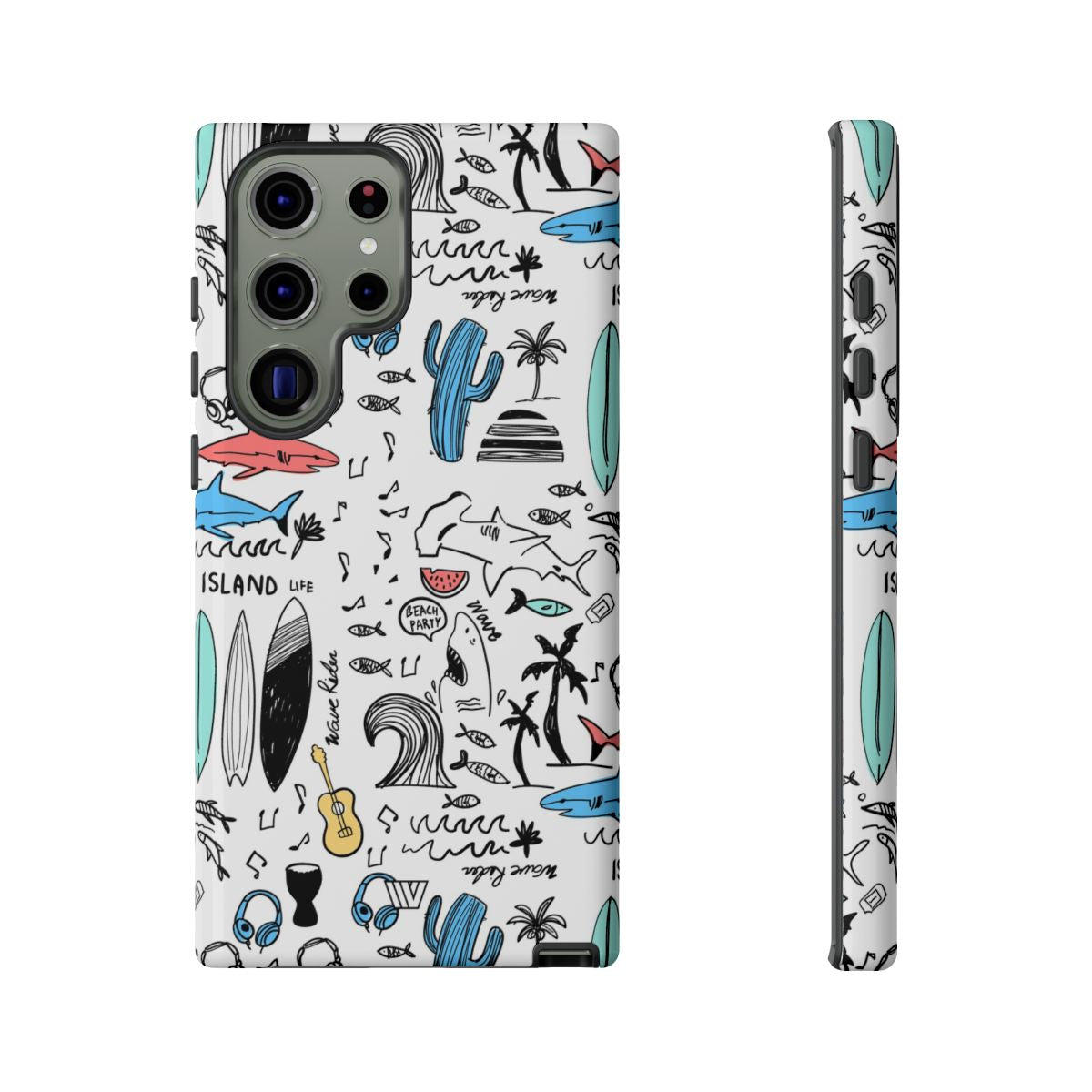DOODLE BEACH PARTY | Tough Phone Case