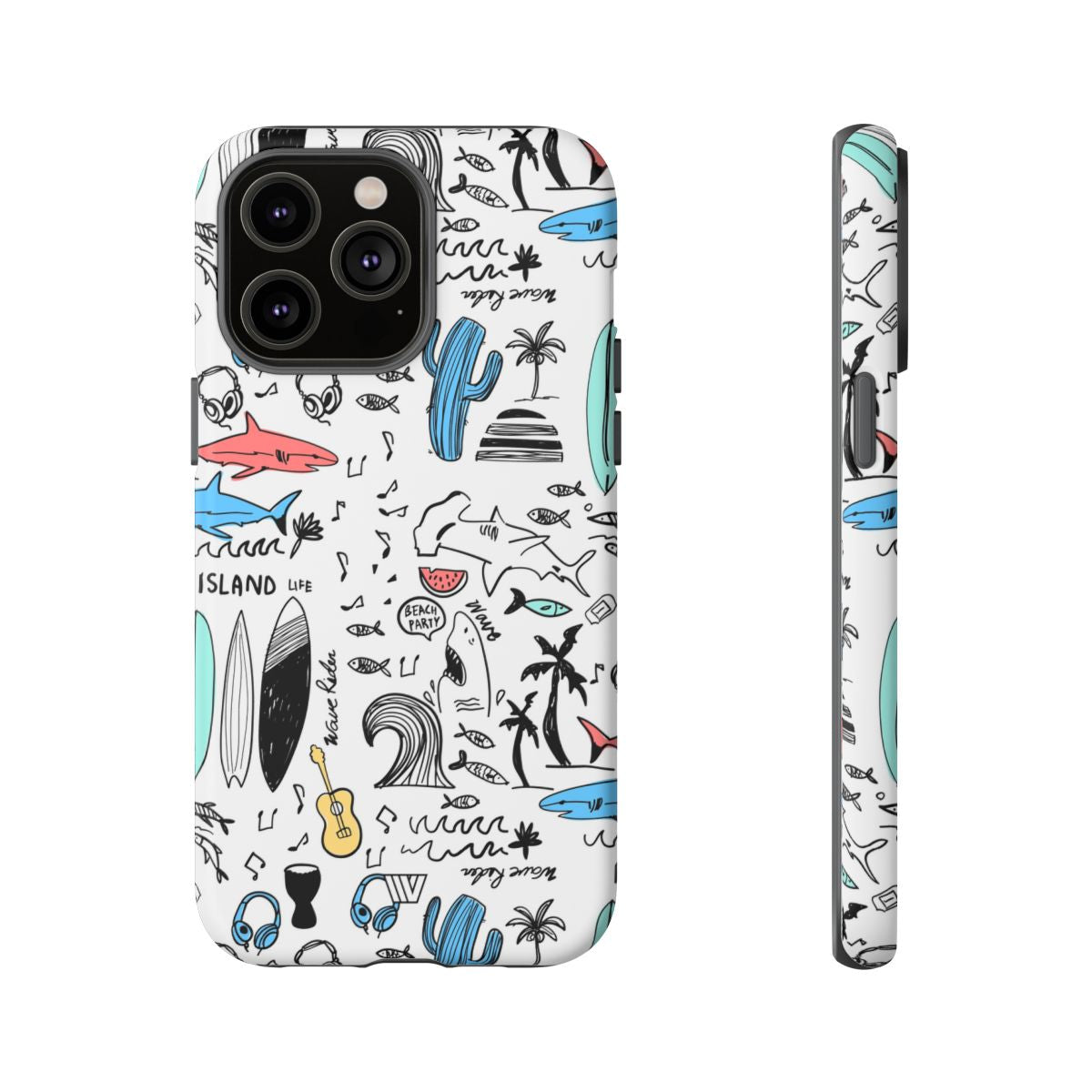DOODLE BEACH PARTY | Tough Phone Case