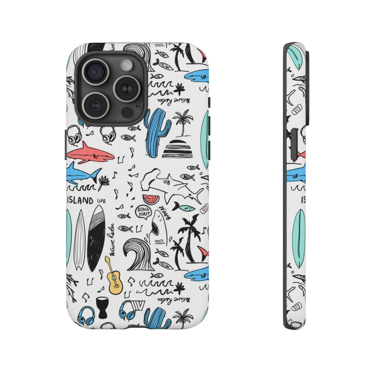 DOODLE BEACH PARTY | Tough Phone Case