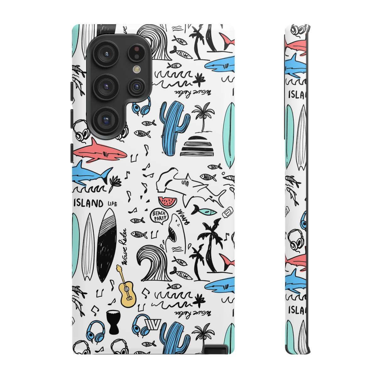 DOODLE BEACH PARTY | Tough Phone Case