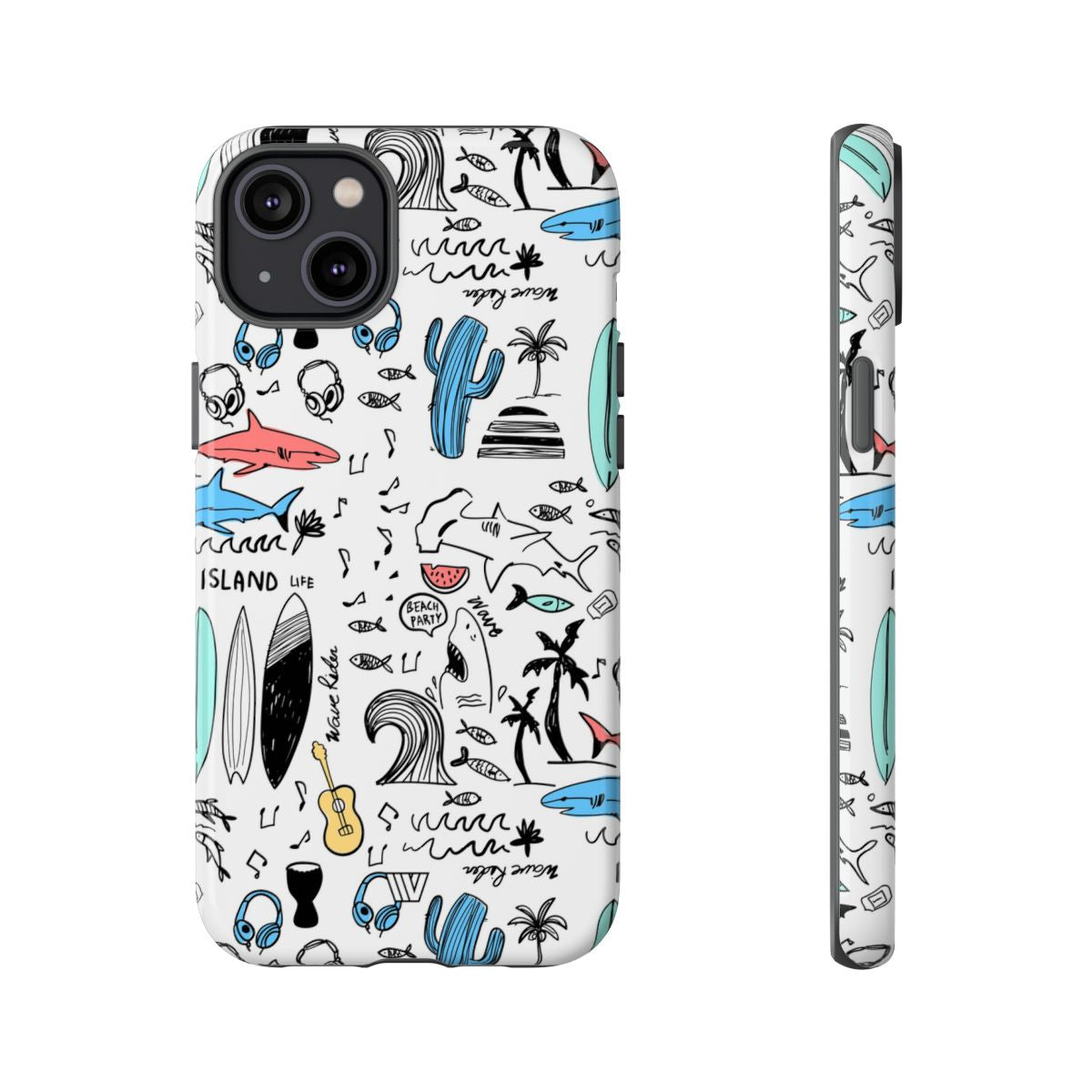 DOODLE BEACH PARTY | Tough Phone Case