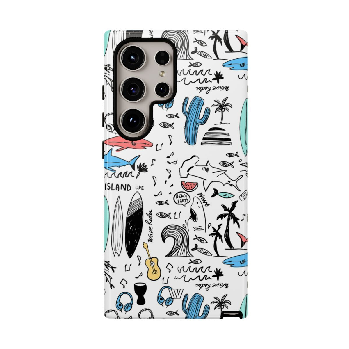 DOODLE BEACH PARTY | Tough Phone Case