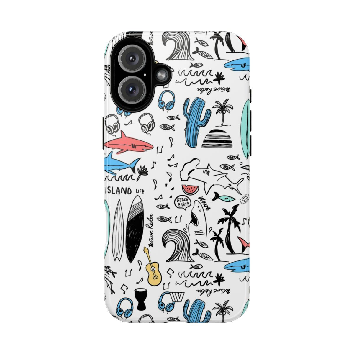 DOODLE BEACH PARTY | Tough Phone Case