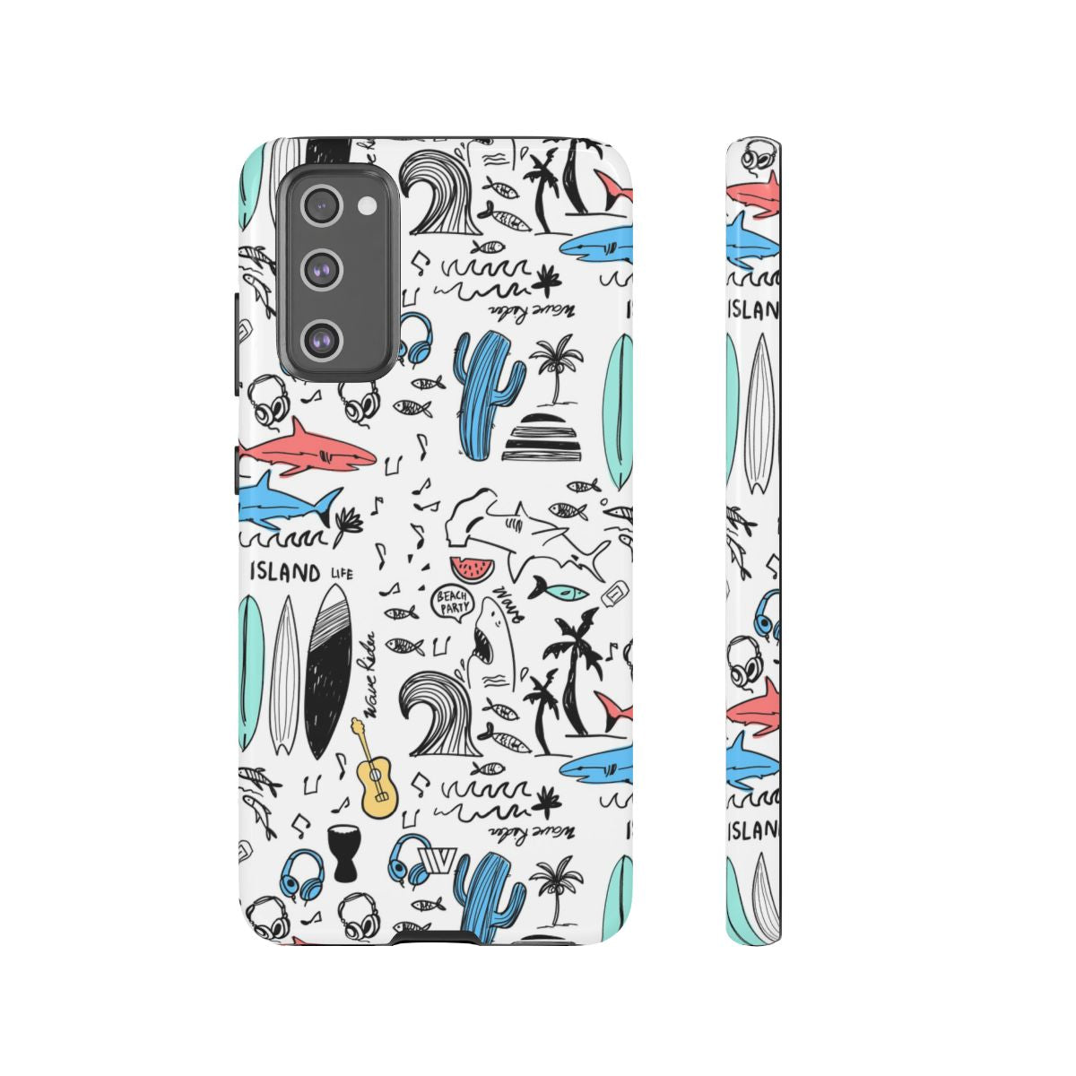 DOODLE BEACH PARTY | Tough Phone Case