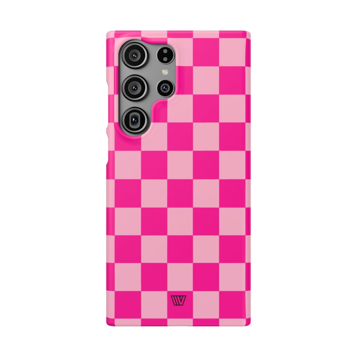 HOT PINK CHECKERBOARD | Slim Phone Case