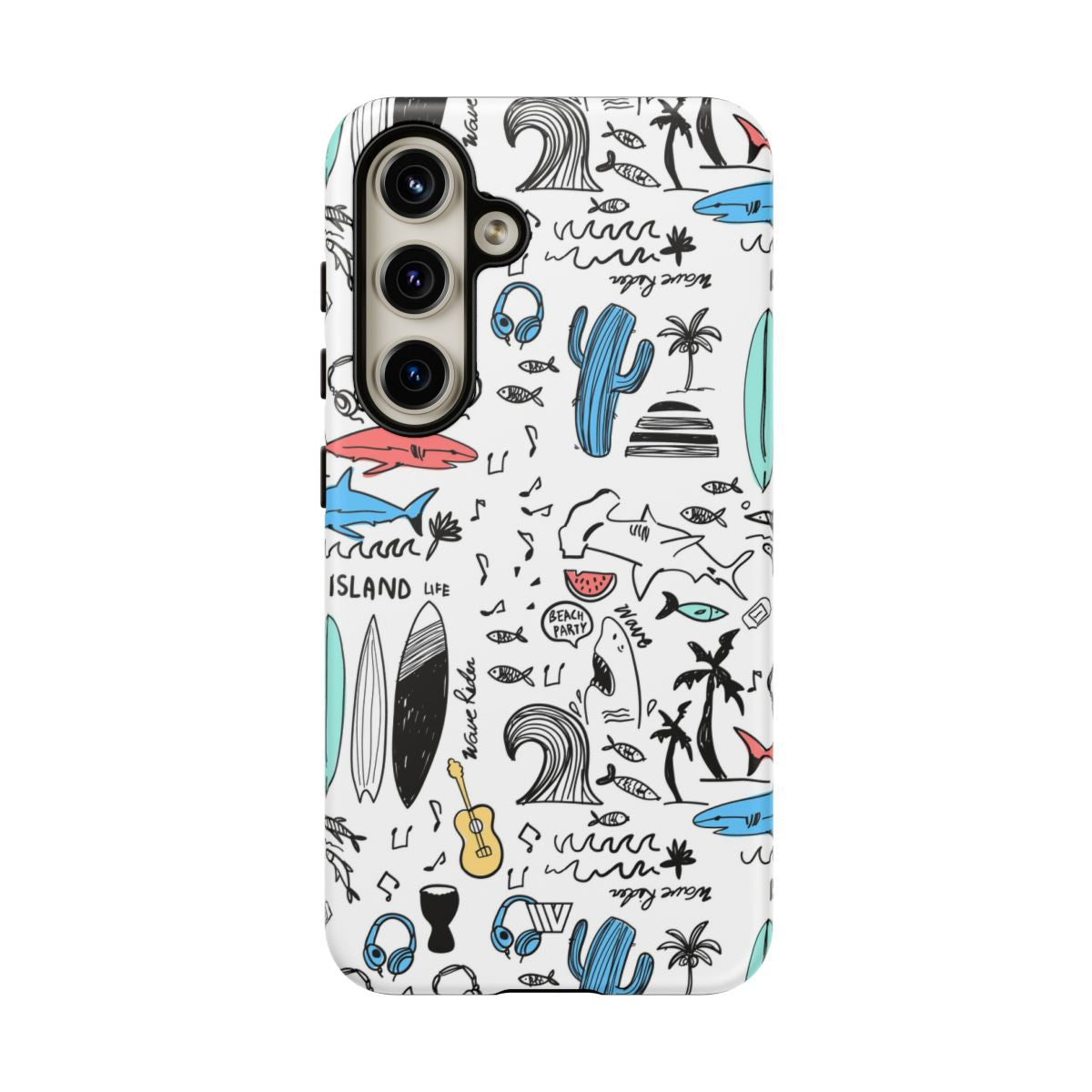 DOODLE BEACH PARTY | Tough Phone Case