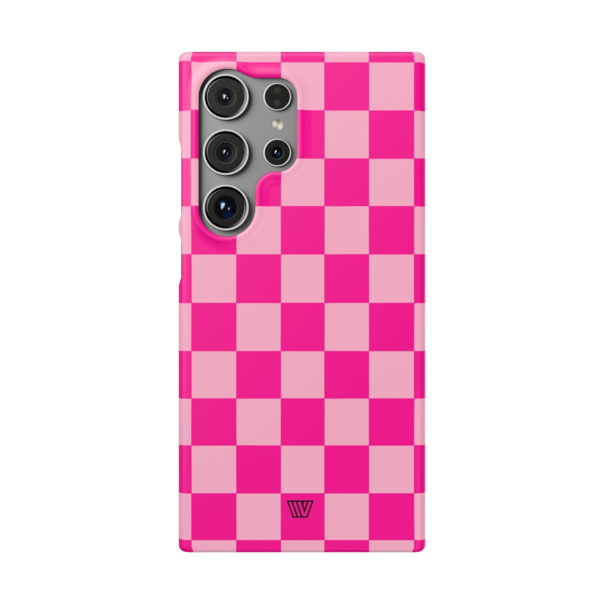 HOT PINK CHECKERBOARD | Slim Phone Case
