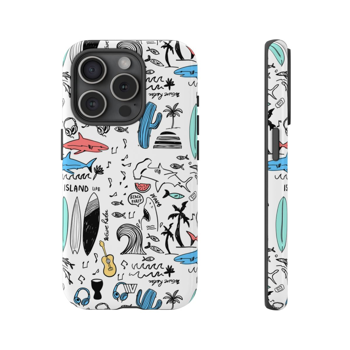 DOODLE BEACH PARTY | Tough Phone Case