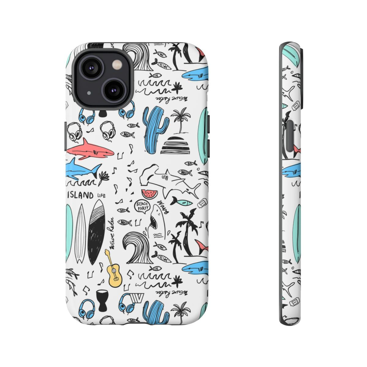 DOODLE BEACH PARTY | Tough Phone Case