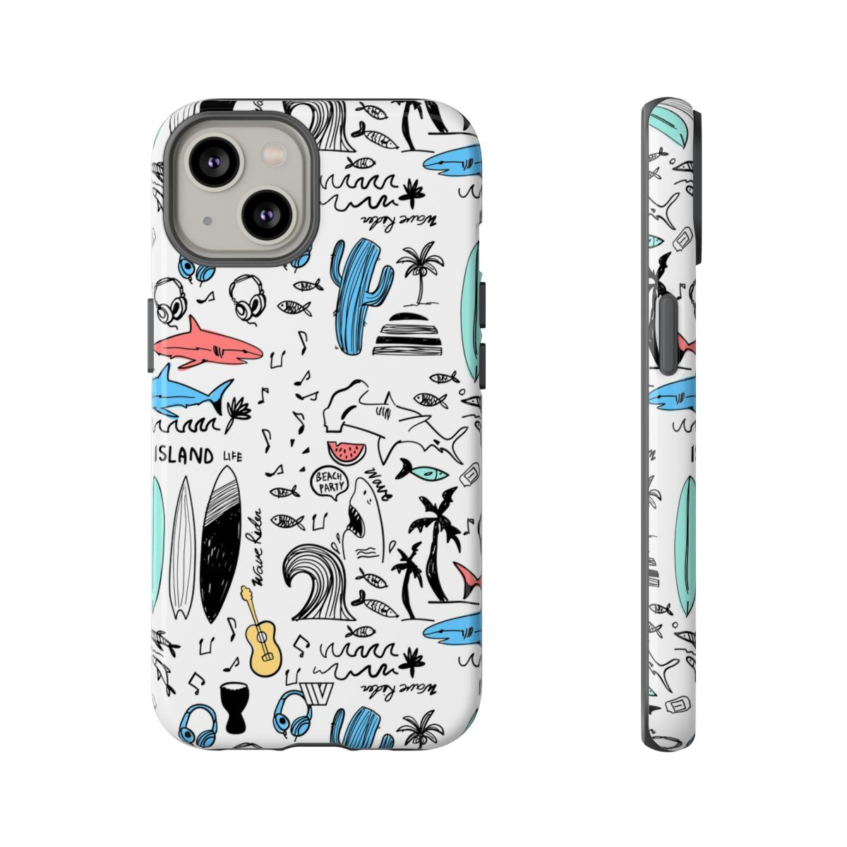 DOODLE BEACH PARTY | Tough Phone Case