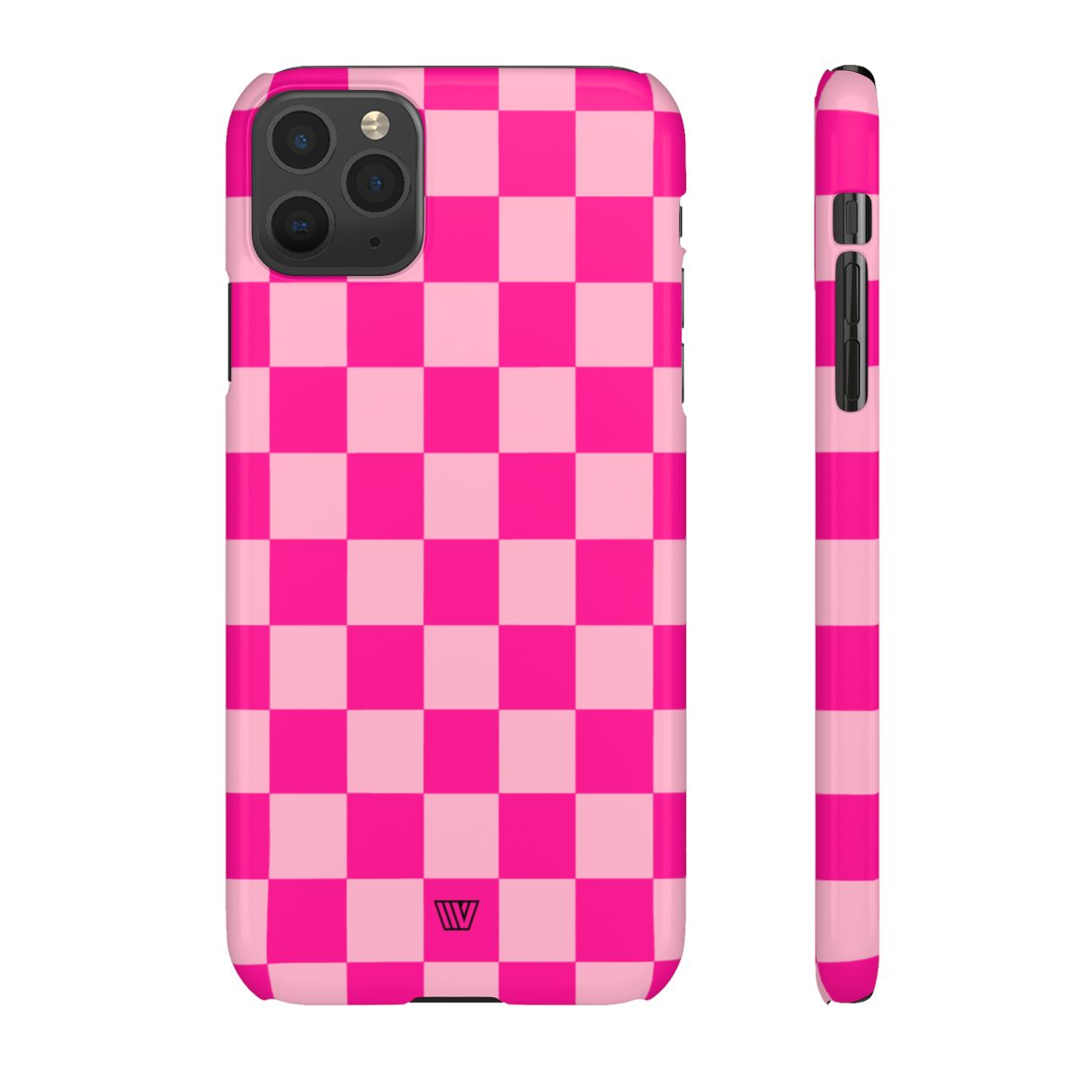 HOT PINK CHECKERBOARD | Slim Phone Case