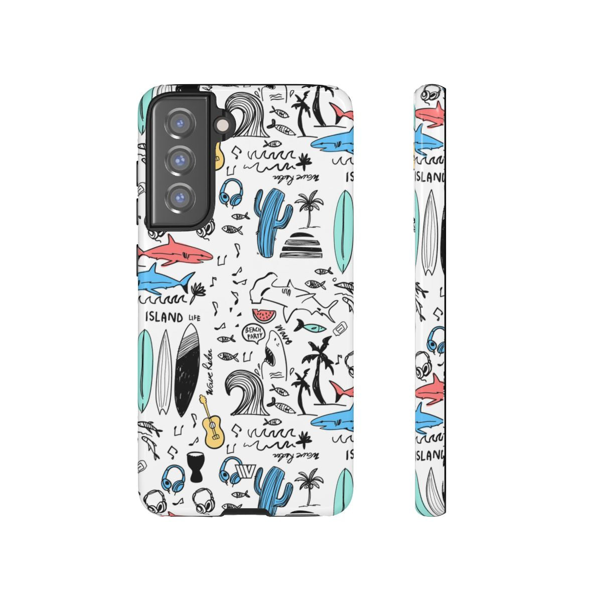 DOODLE BEACH PARTY | Tough Phone Case