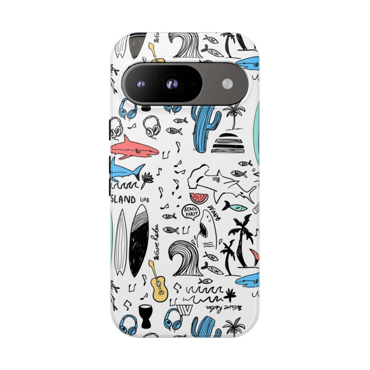 DOODLE BEACH PARTY | Tough Phone Case