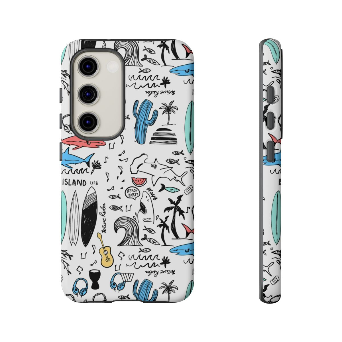 DOODLE BEACH PARTY | Tough Phone Case