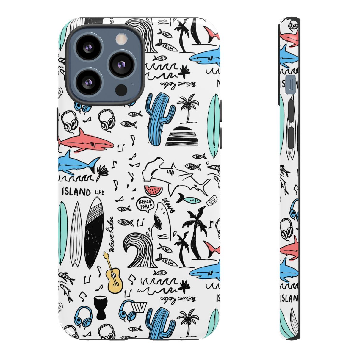 DOODLE BEACH PARTY | Tough Phone Case