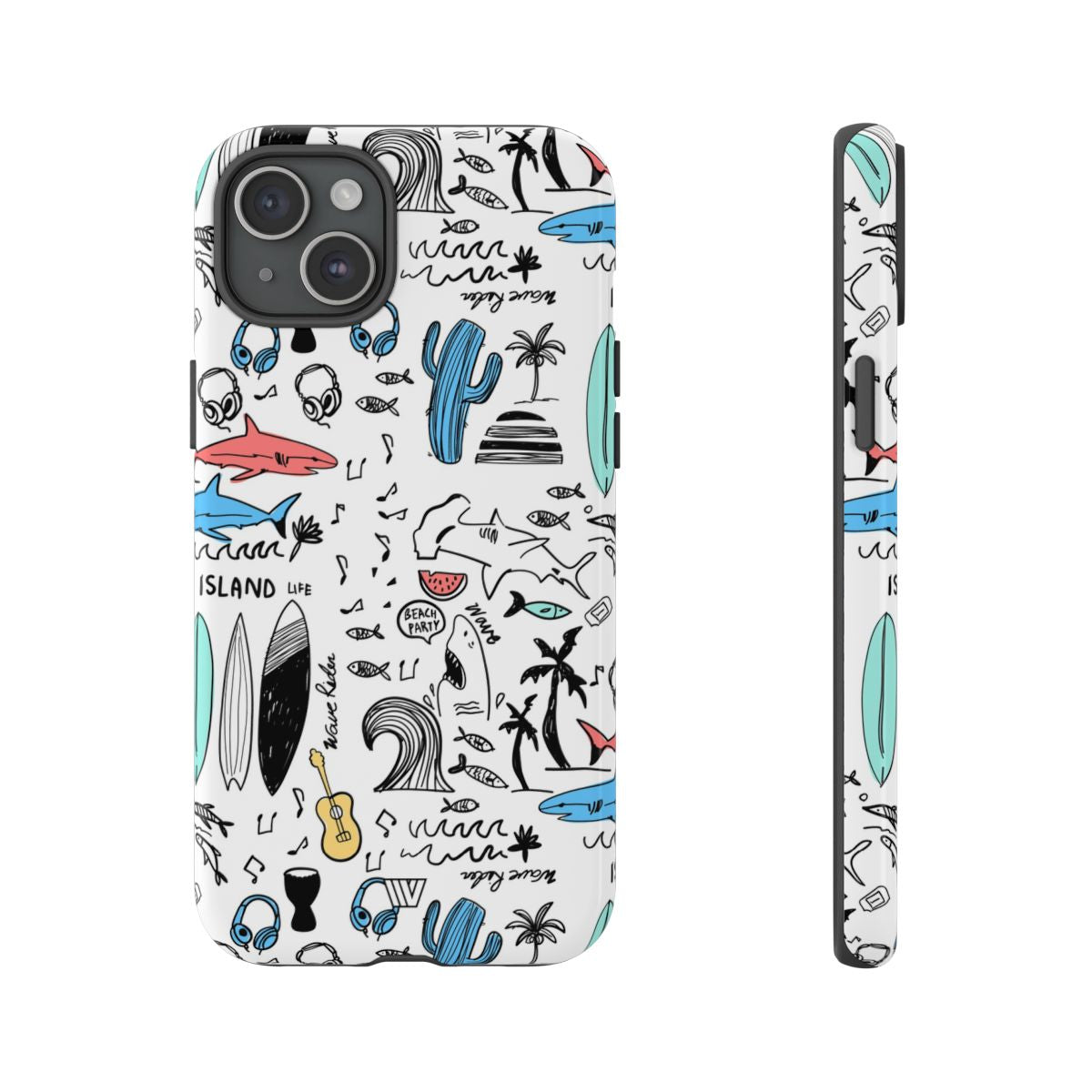 DOODLE BEACH PARTY | Tough Phone Case