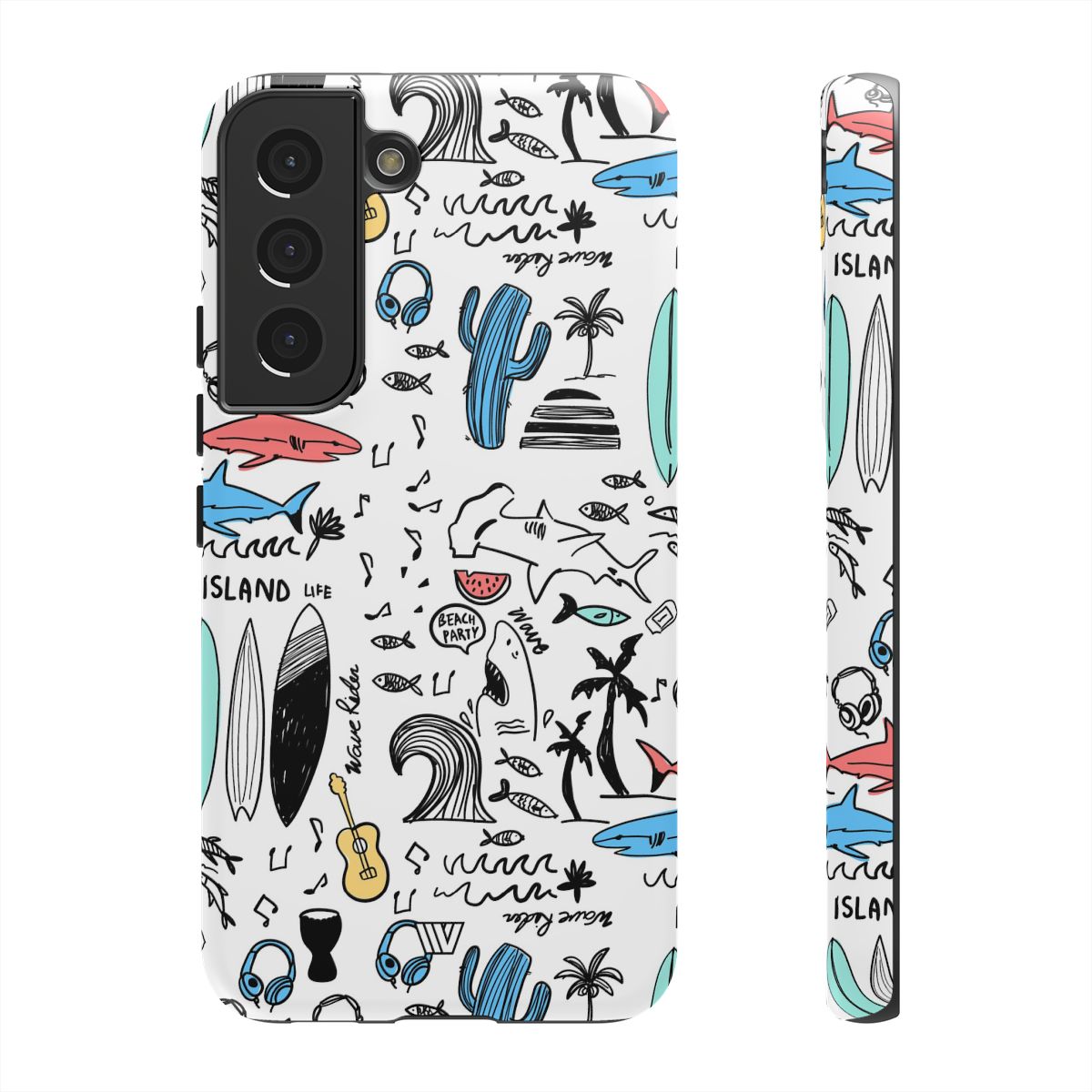 DOODLE BEACH PARTY | Tough Phone Case