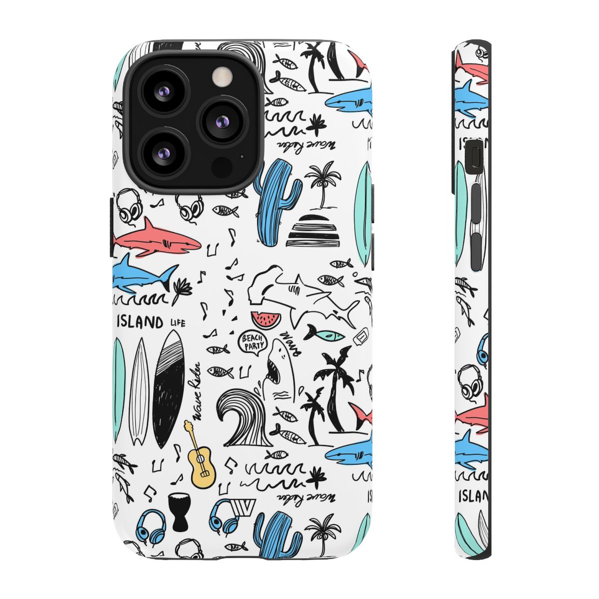 DOODLE BEACH PARTY | Tough Phone Case