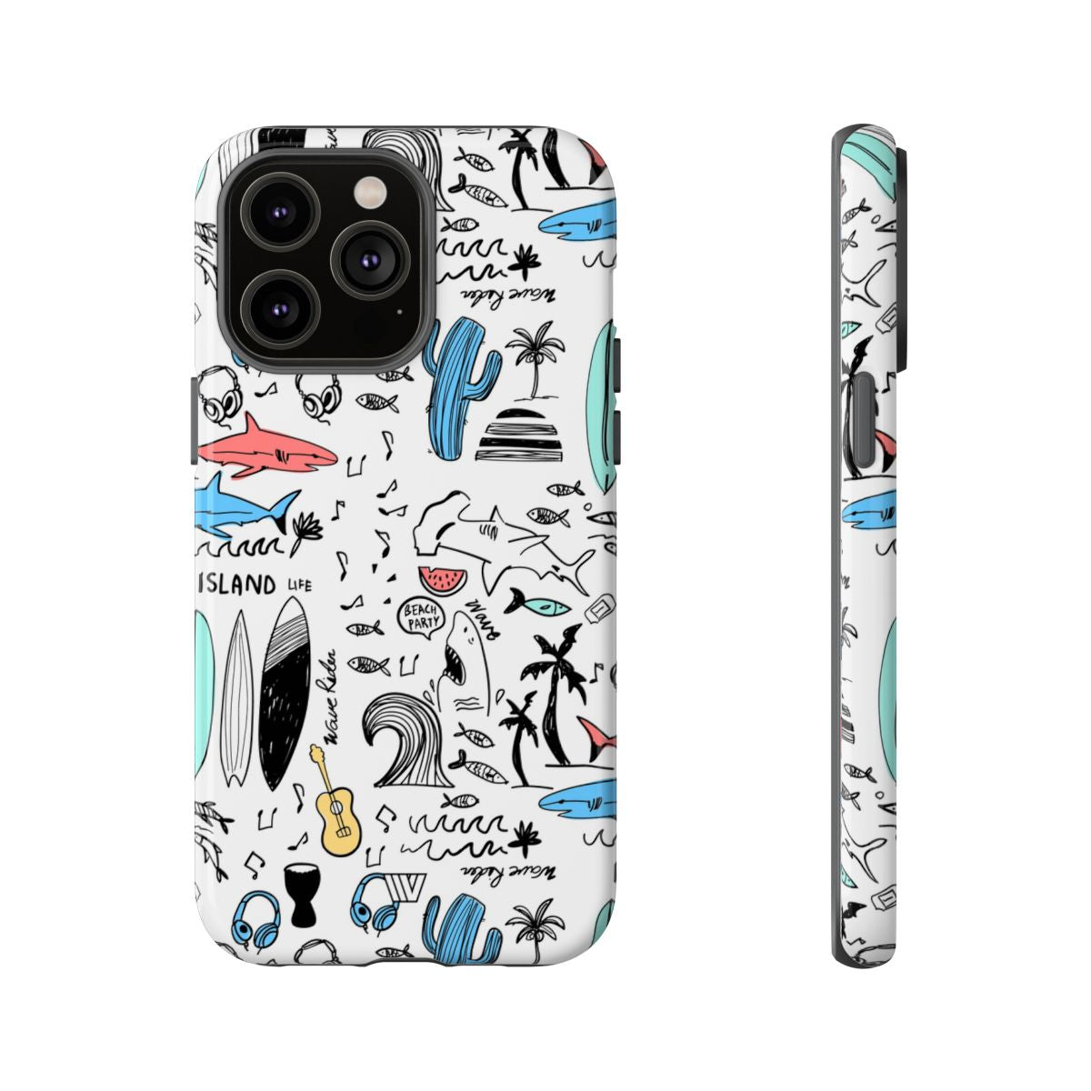 DOODLE BEACH PARTY | Tough Phone Case