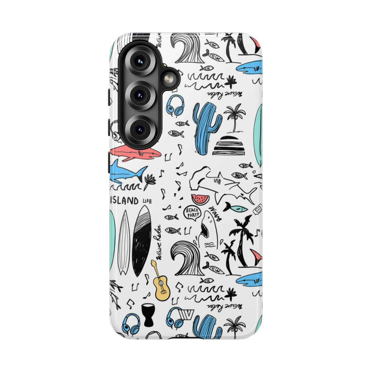 DOODLE BEACH PARTY | Tough Phone Case