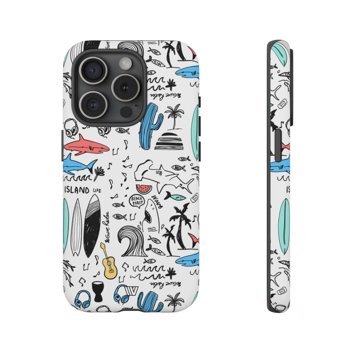 DOODLE BEACH PARTY | Tough Phone Case