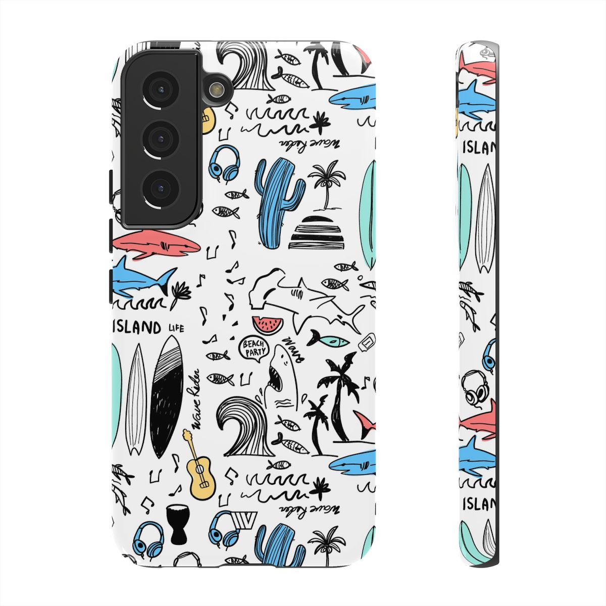 DOODLE BEACH PARTY | Tough Phone Case