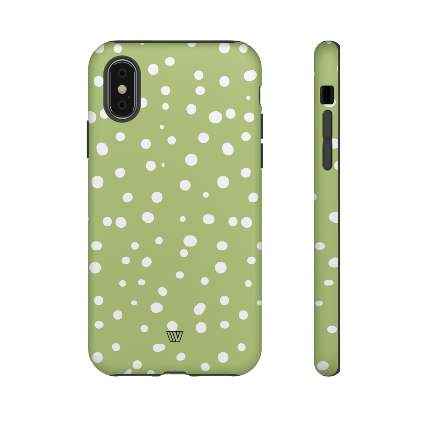 PALE OLIVE DOTS | Tough Phone Case - Trovvve