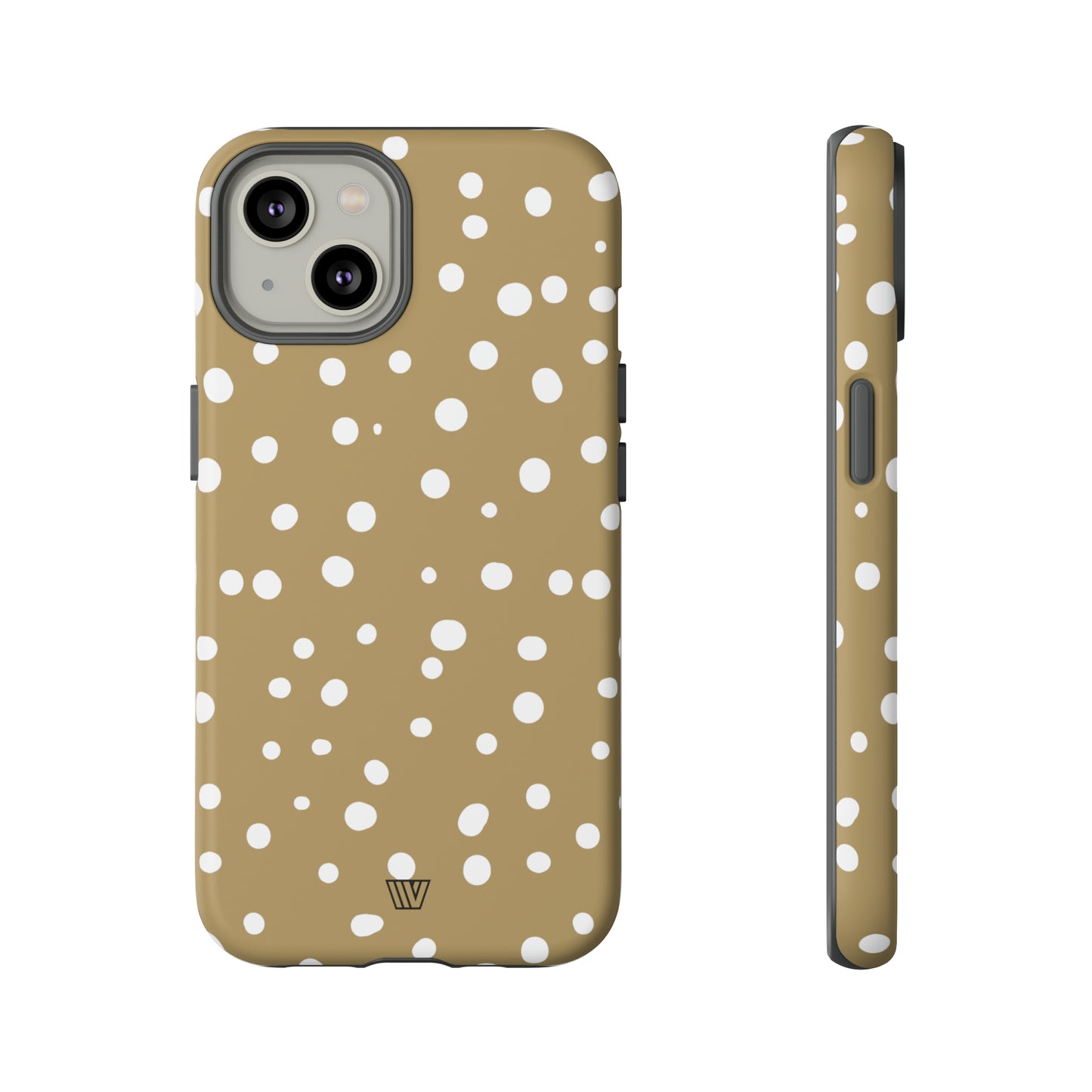 DARK BEIGE DOTS | Tough Phone Case - Trovvve